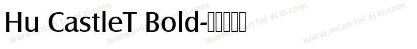 Hu CastleT Bold字体转换